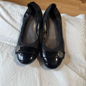 Coach Black Patent Leather Flats